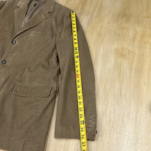 J. Crew Corduroy Blazer Sports Coat Mens Sz Large (44R) Vintage Dyed Khaki - Picture 8 of 13